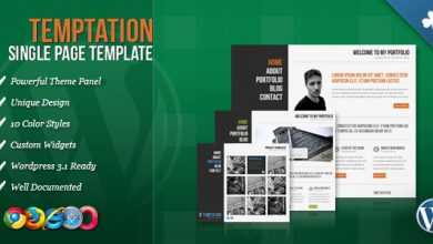 Photo of [Download-S2] Temptation - Single Page Wordpress Themeforest Theme