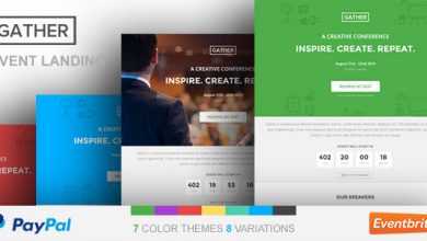 Photo of [Download-S2] Gather v2.6 - Event & Conference WP Landing Page Theme