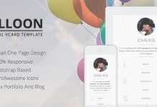 Photo of [Download-S2] Balloon - Personal vCard Template
