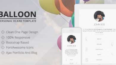 Photo of [Download-S2] Balloon - Personal vCard Template