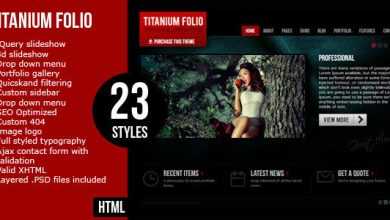Photo of [Download-S2] Titanium Folio - Themeforest Premium HTML Theme