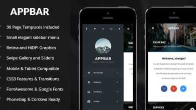 Photo of [Download-S2] AppBar Mobile v1.0 - Mobile Template