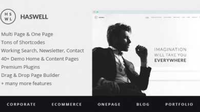Photo of [Download-S2] Haswell v1.0.8 - Multipurpose One & Multi Page WP Theme