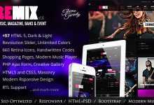 Photo of [Download-S2] Remix - Themeforest Music and Band HTML5 Template