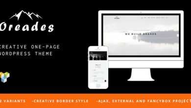 Photo of [Download-S2] Oreades v1.4.0 - Creative One-Page WordPress Theme