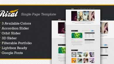 Photo of [Download-S2] Rizal - Themeforest Single Page Template