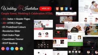 Photo of [Download-S2] Wedding Invitation v2.0 - Couple Event and Celebration HTML Template