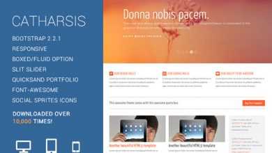 Photo of [Download-S2] Catharsis - Creativemarket Responsive HTML Template
