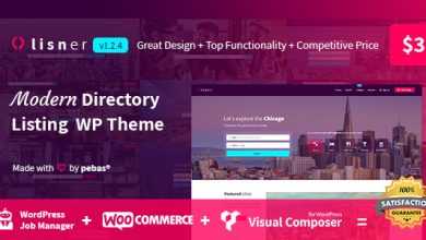Photo of [Download-S2] Lisner v1.2.4 - Modern Directory Listing WordPress Theme