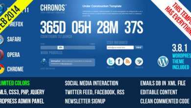 Photo of [Download-S2] Chronos Under Construction Template v2.1 + WP Theme
