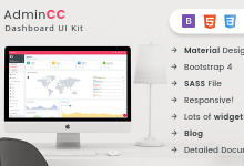 Photo of [Download-S2] AdminCC v1.2 - Bootstrap Material Design Premium Admin Dashboard
