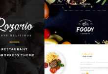 Photo of [Download-S2] Rozario v1.2 - Restaurant & Food WordPress Theme