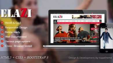 Photo of [Download-S2] Elazi - Magazine HTML5 Template