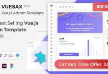 Photo of [Download-S2] Vuesax Vuejs v2.1.0 - Vuejs Admin Dashboard Template