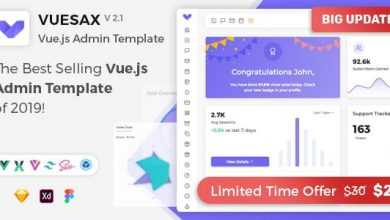 Photo of [Download-S2] Vuesax Vuejs v2.1.0 - Vuejs Admin Dashboard Template