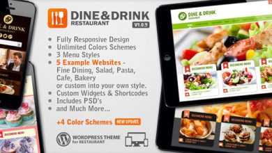 Photo of [Download-S2] Dine & Drink v1.0.8 - Restaurant WordPress Theme