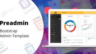 Photo of [Download-S2] Preadmin - Bootstrap Admin Template
