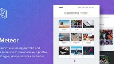 Photo of [Download-S2] Meteor v1.0.5 - Beautiful Portfolio and Resume Theme