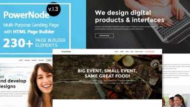 Photo of [Download-S2] PowerNode v1.3 - Multi-Purpose Landing Page With Page Builder