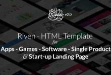Photo of [Download-S2] Riven - HTML Template for App, Game, Single Product Landing Page