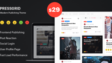 Photo of [Download-S2] PressGrid v1.2.3 - Frontend Publish Reaction & Multimedia Theme