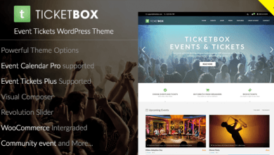 Photo of [Download-S2] TicketBox v1.1.5 - Event Tickets WordPress Theme