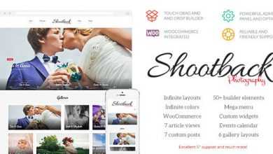 Photo of [Download-S2] Shootback v1.1.1 - Retina Photography WordPress Theme