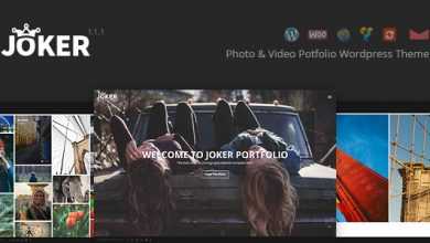 Photo of [Download-S2] Joker v1.1.1 - Photo &Video Portfolio WordPress Theme