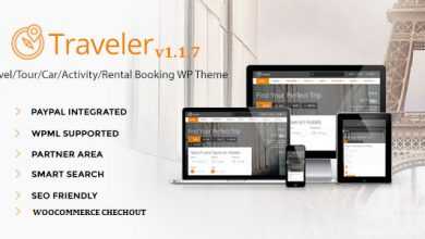 Photo of [Download-S2] Traveler v1.1.7 - Travel/Tour/Booking WordPress Theme