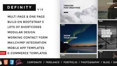 Photo of [Download-S2] Definity - Multipurpose One/Multi Page Template
