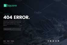 Photo of [Download-S2] bSquare - Responsive 404 Page