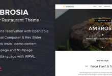 Photo of [Download-S2] Ambrosia v1.12 - Classy Restaurant Wordpress Theme