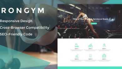 Photo of [Download-S2] IronGym v1.0 - Landing Page HTML