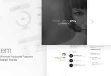 Photo of [Download-S2] Jestem - Elegant & Minimal Resume vCard Theme