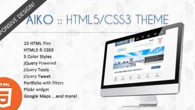 Photo of [Download-S2] Aiko - Themeforest Creative HTML5/CSS3 Theme