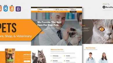 Photo of [Download-S2] PETS - Pet Care, Shop, and Veterinary HTML Template