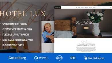 Photo of [Download-S2] Hotel Lux v1.1.2 - Resort & Hotel WordPress Theme