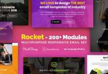 Photo of [Download-S2] Rocket - Responsive Email with 200+ Modules + MailChimp Editor + StampReady + Online Builder