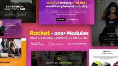 Photo of [Download-S2] Rocket - Responsive Email with 200+ Modules + MailChimp Editor + StampReady + Online Builder
