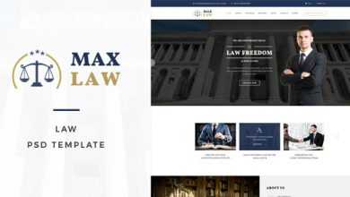 Photo of [Download-S2] Max Law - Lawyer & Attorney HTML Template