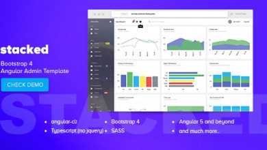 Photo of [Download-S2] Stacked v1.1 - Bootstrap 4 Angular Admin Template