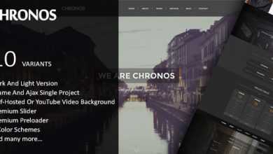 Photo of [Download-S2] Chronos - Themeforest Parallax One Page HTML Template