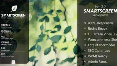 Photo of [Download-S2] SmartScreen v3.0.8 - Fullscreen responsive Wordpress theme