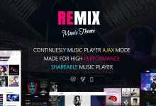 Photo of [Download-S2] Remix v3.9 - Music band and Musician AJAX WordPress Theme
