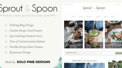 Photo of [Download-S2] Sprout & Spoon v1.1 - A WordPress Theme for Food Bloggers