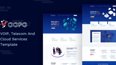 Photo of [Download-S2] Voopo - VOIP, Telecom And Cloud Services Template