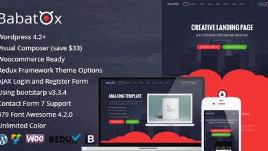 Photo of [Download-S2] Babatox v1.3 - Responsive Landing Page WordPress Theme