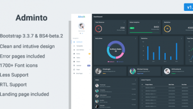 Photo of [Download-S2] Adminto v1.6 - Responsive Admin Dashboard