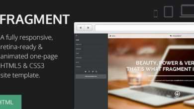 Photo of [Download-S2] Fragment - Responsive One Page Template