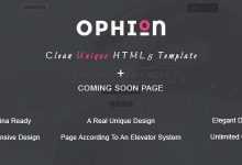 Photo of [Download-S2] Ophion - Clean Unique HTML5 Template